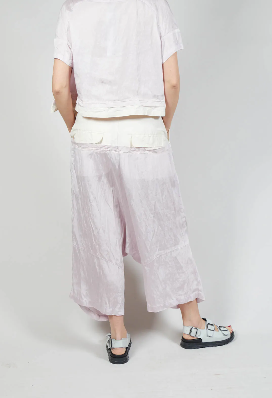 Lightwear Pleated Trousers in Rose 10%