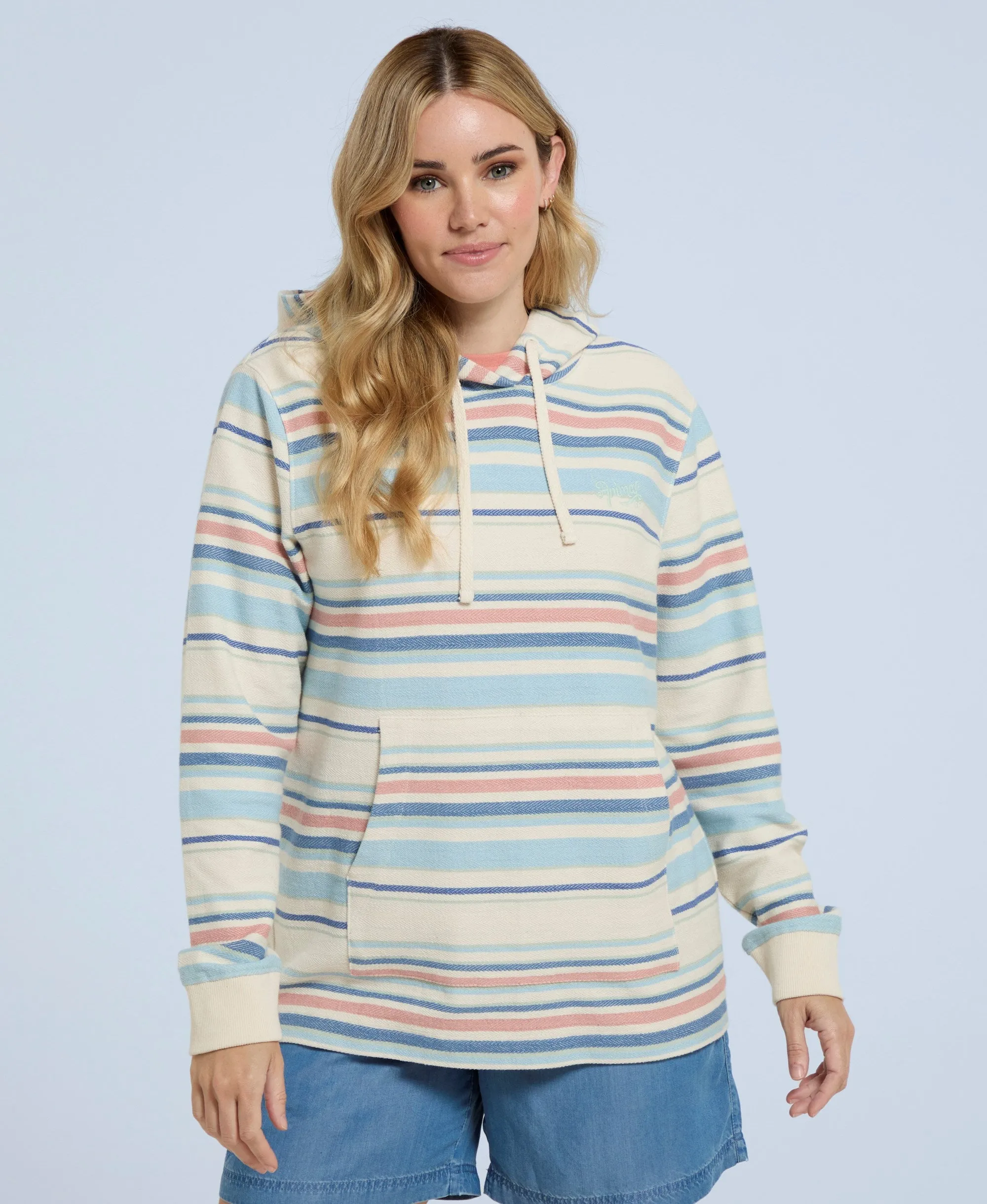 Lila Womens Beach Hoodie - Coral