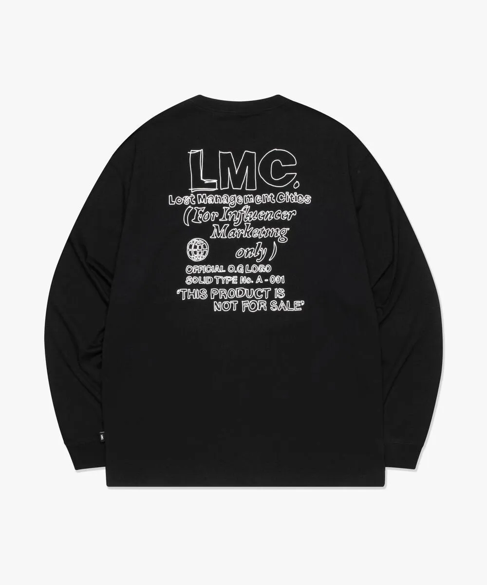 LMC  |Crew Neck Unisex Street Style Long Sleeves Cotton