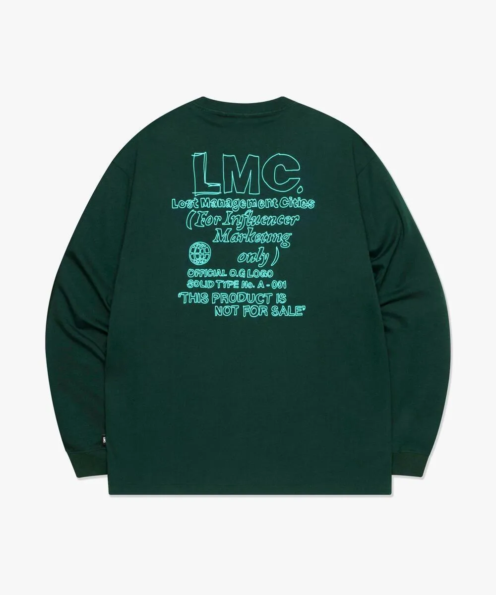 LMC  |Crew Neck Unisex Street Style Long Sleeves Cotton