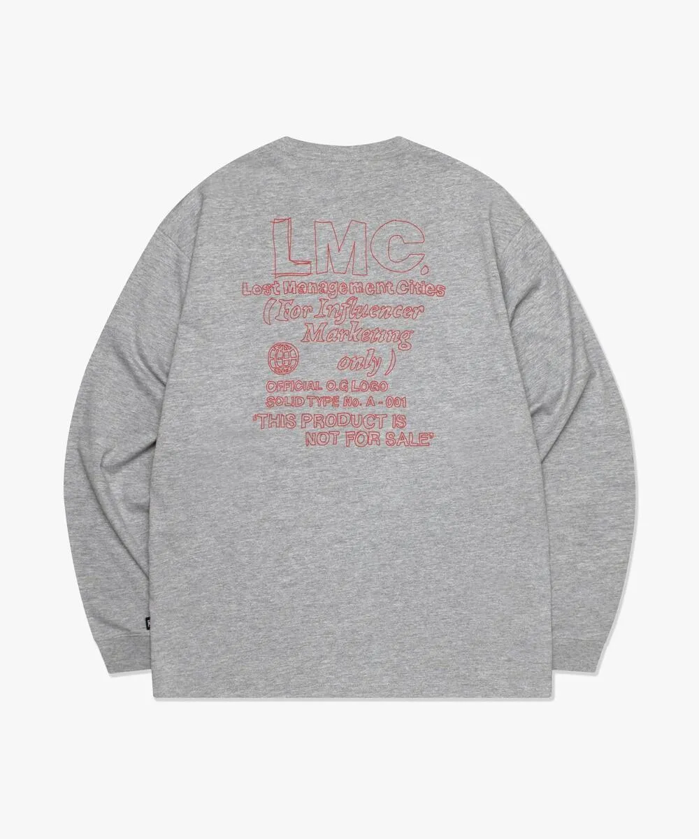 LMC  |Crew Neck Unisex Street Style Long Sleeves Cotton