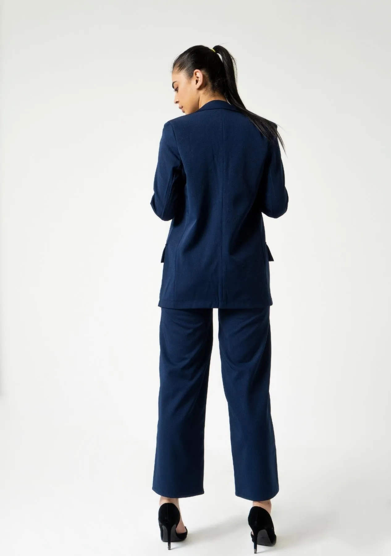 Long Blazer - navy blue