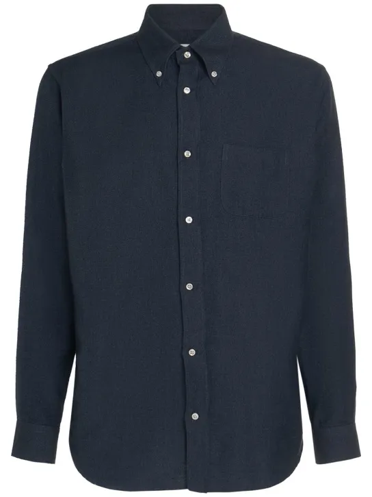 Loro Piana   Agui cotton & cashmere denim shirt 