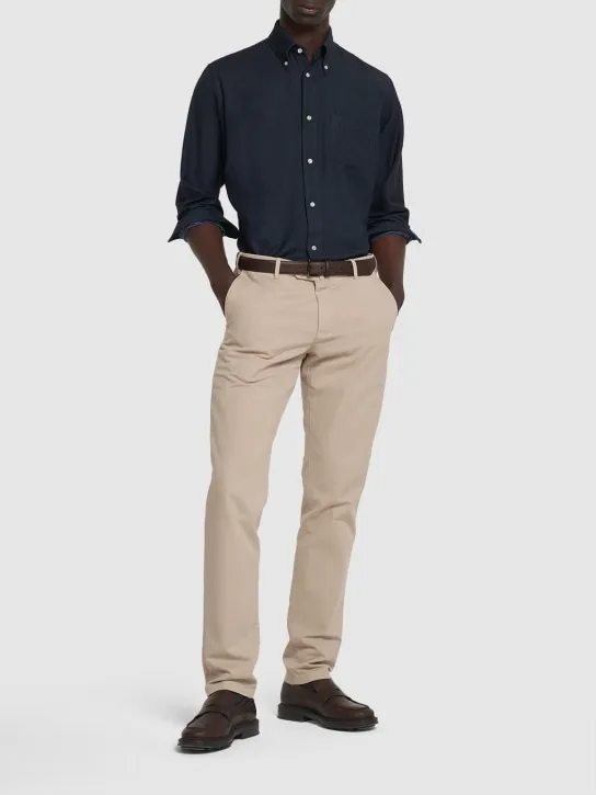 Loro Piana   Agui cotton & cashmere denim shirt 