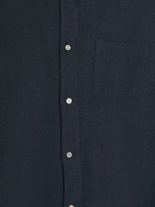 Loro Piana   Agui cotton & cashmere denim shirt 