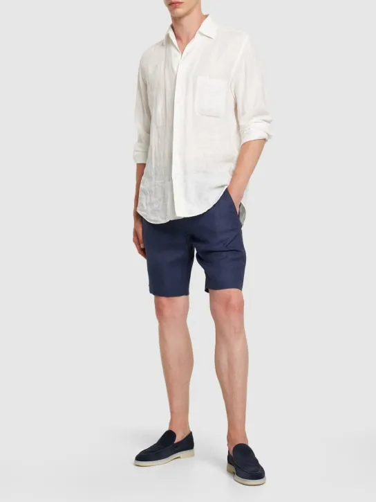 Loro Piana   Arizona linen Bermuda shorts 