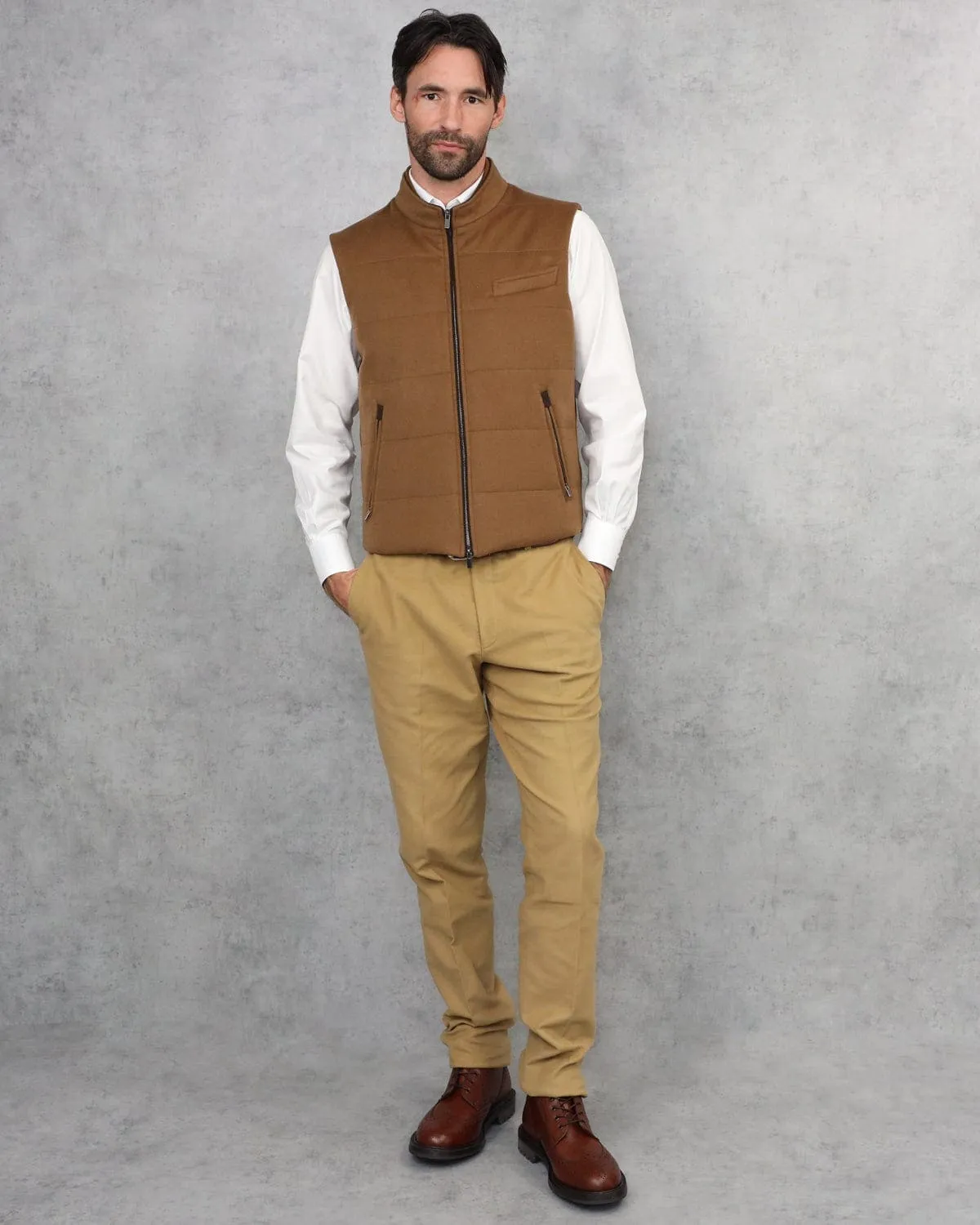 Loro Piana Camel Gilet