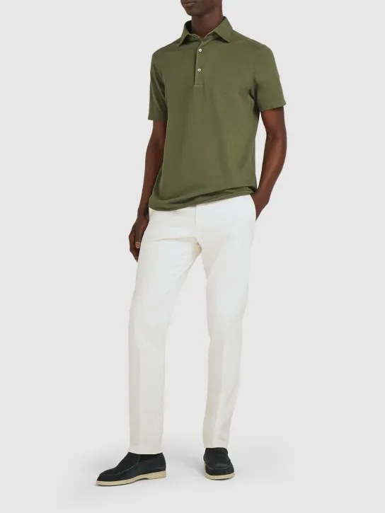 Loro Piana   Cotton piqué polo shirt 