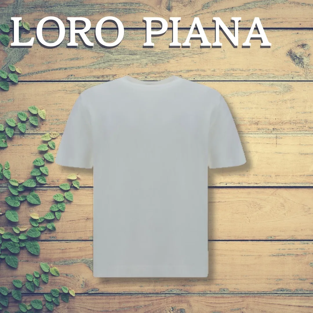 Loro Piana  |Crew Neck Unisex Plain Cotton Short Sleeves