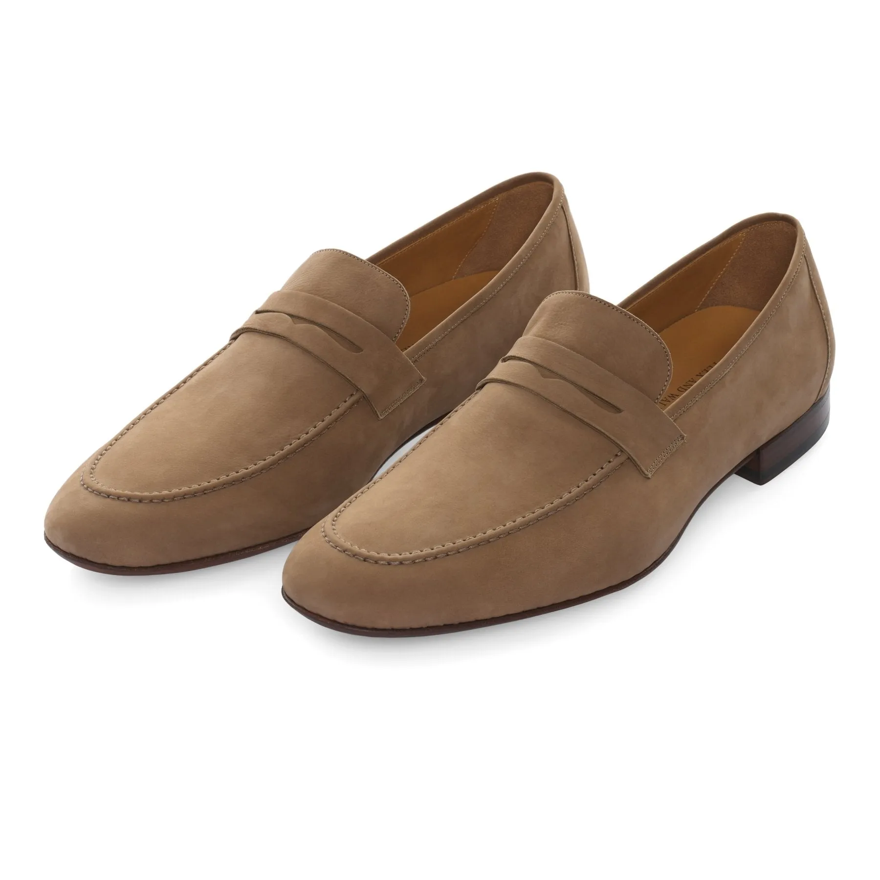  Loro Piana Flex and Walk Nabuk Penny Loafer in Brown