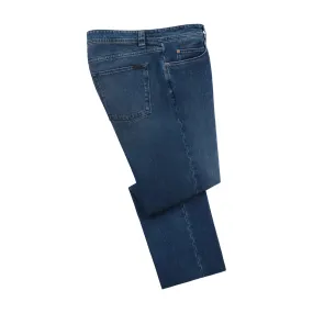  Loro Piana Regular-Fit Jeans with Cotton and Cashmere-Blend Lining in Denim Blue