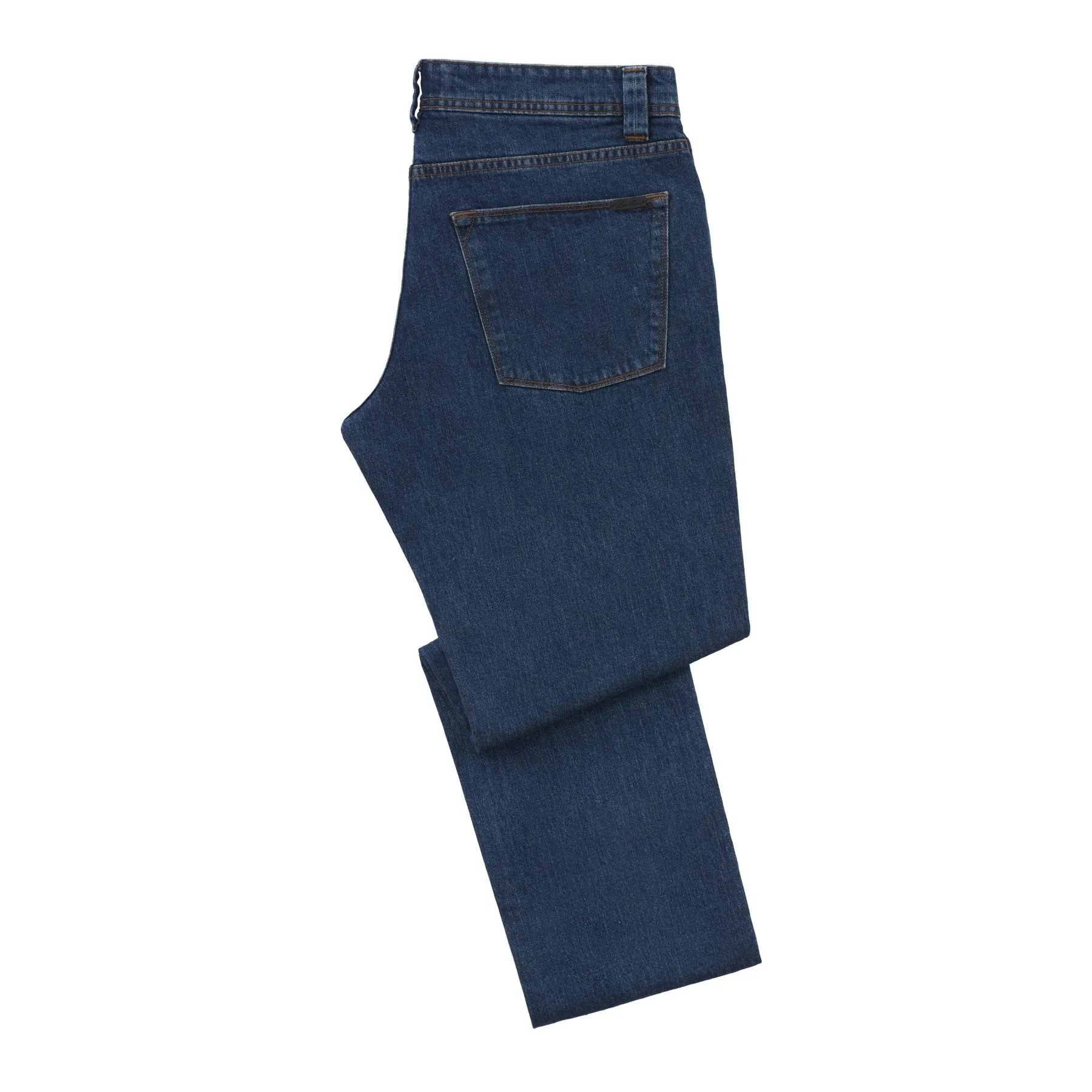  Loro Piana Slim-Fit Stretch-Cotton Jeans in Denim Blue