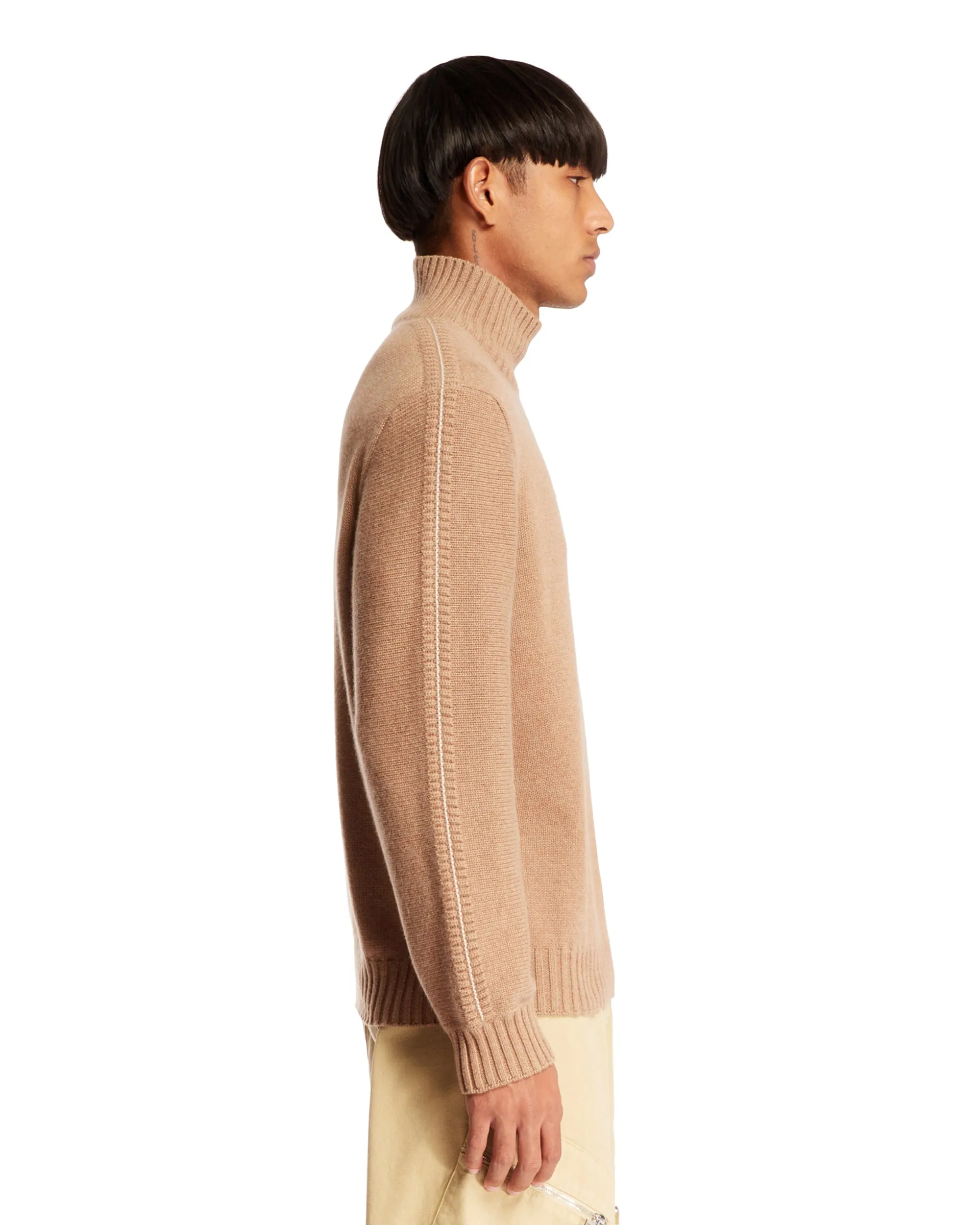 Maglione Con Dettaglio Beige