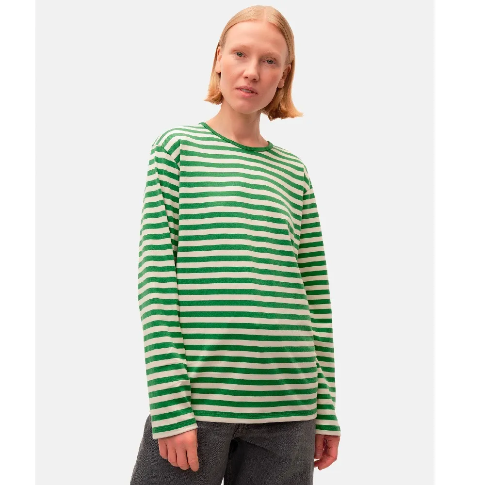 marimekko  |Crew Neck Unisex Street Style Long Sleeves Cotton