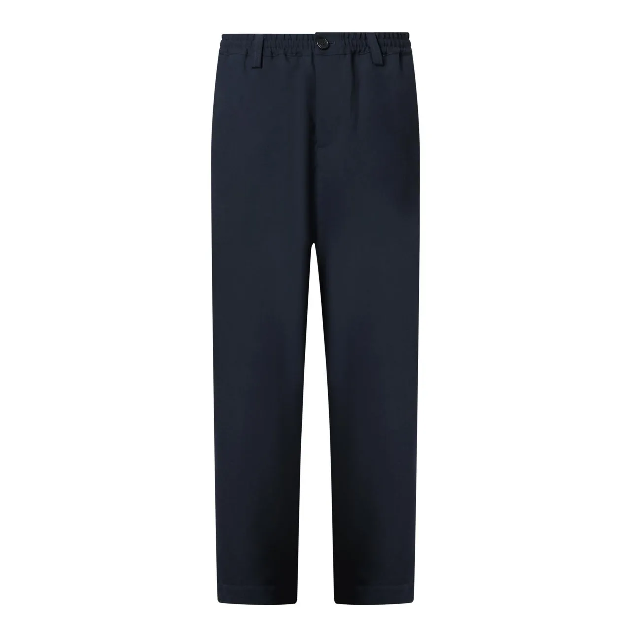 MARNI Tapered-Leg Cropped Trousers - Navy