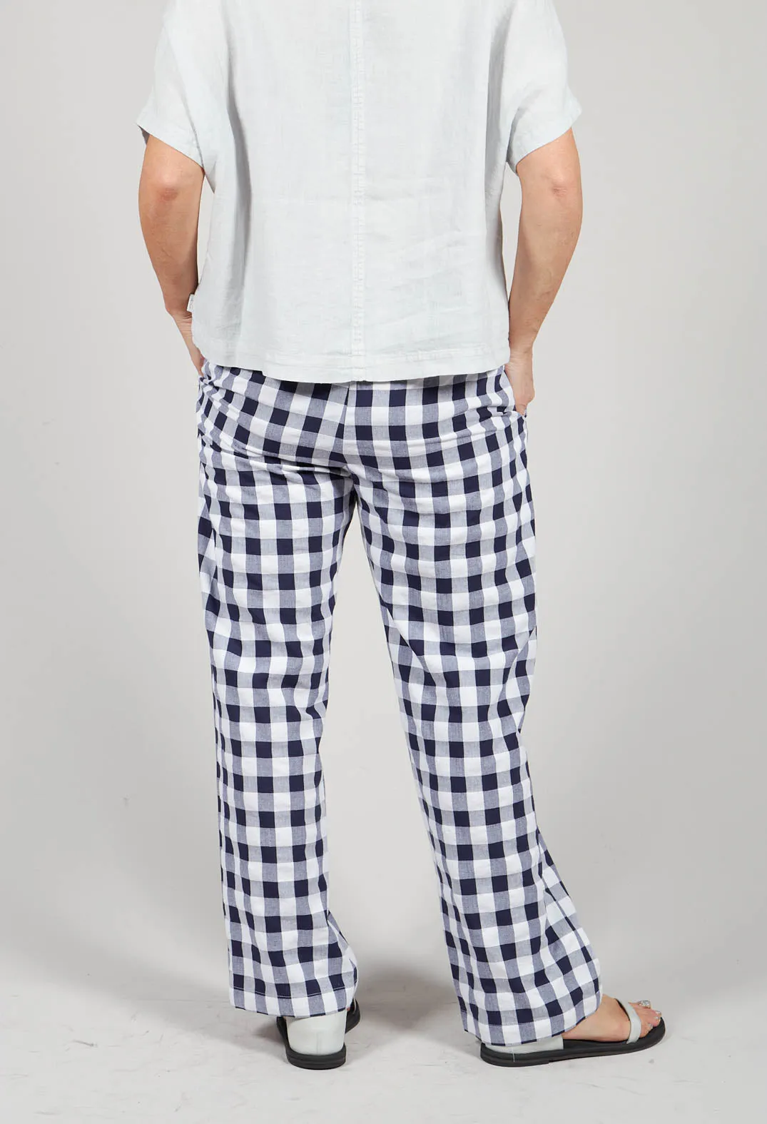 Mesange Trousers in Azur Big Check