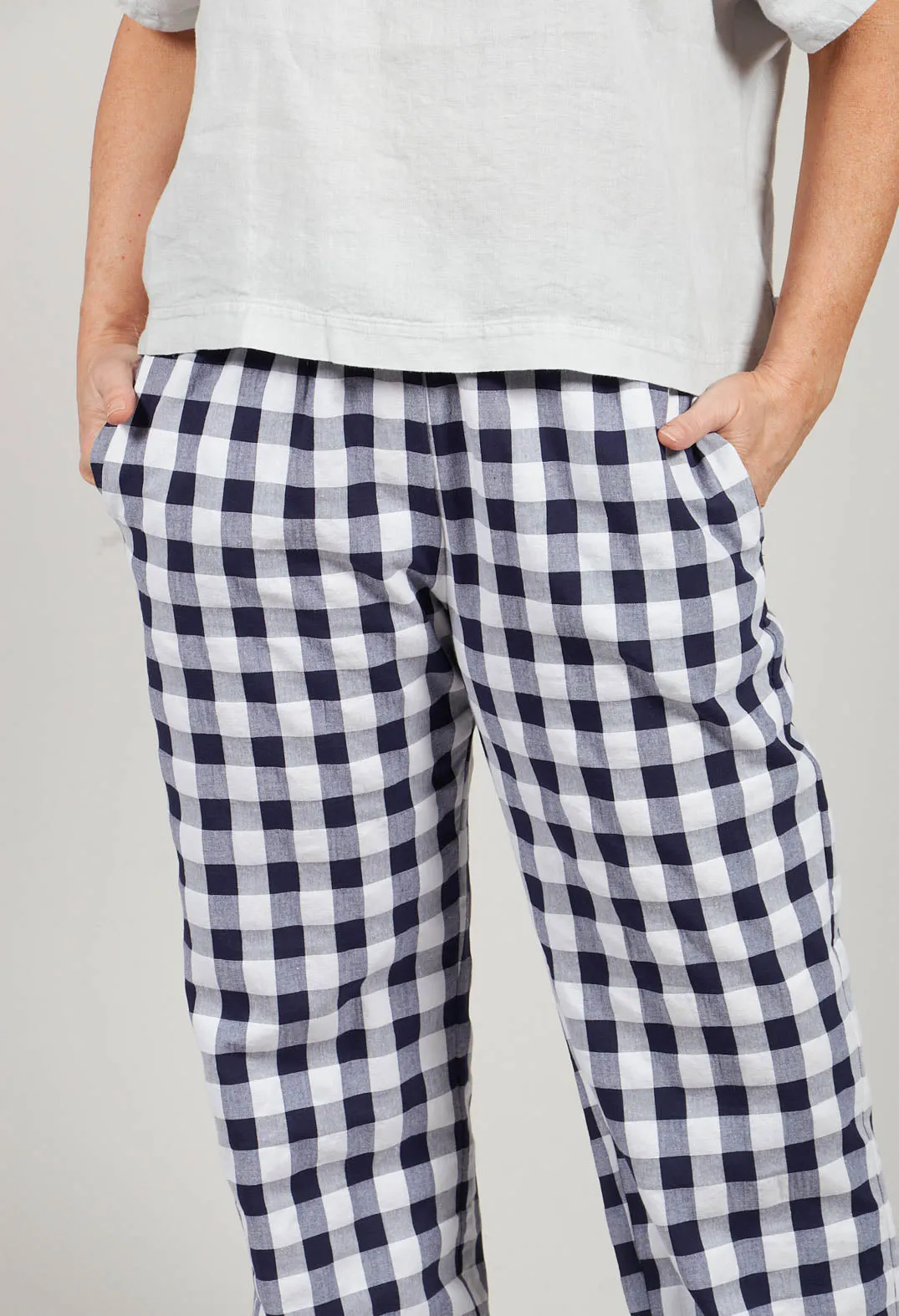 Mesange Trousers in Azur Big Check