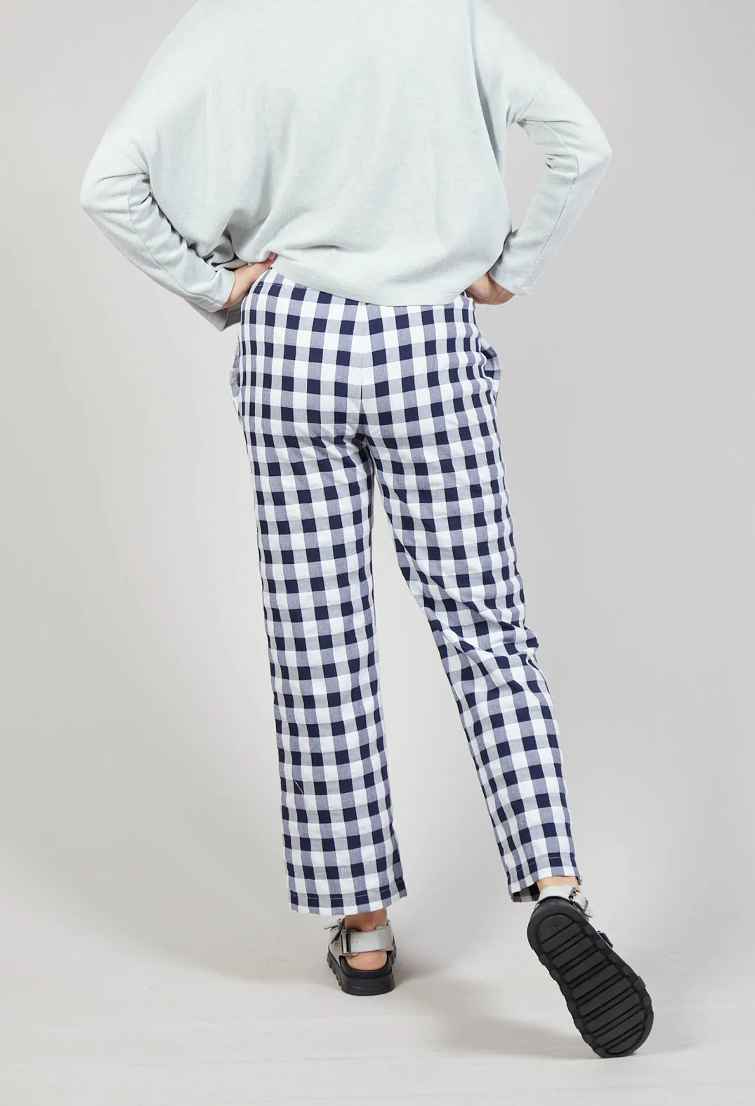 Mesange Trousers in Azur Big Check