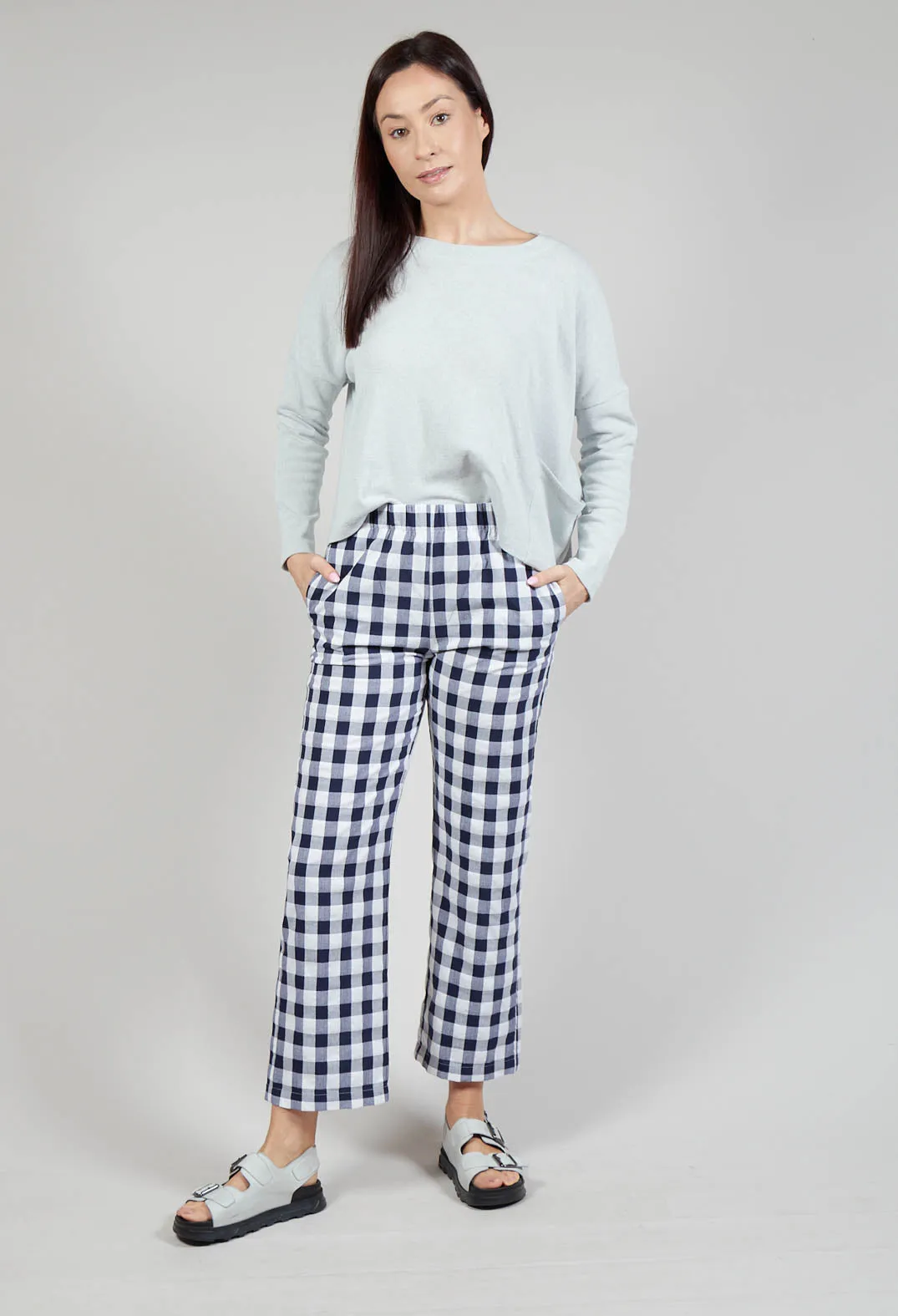 Mesange Trousers in Azur Big Check