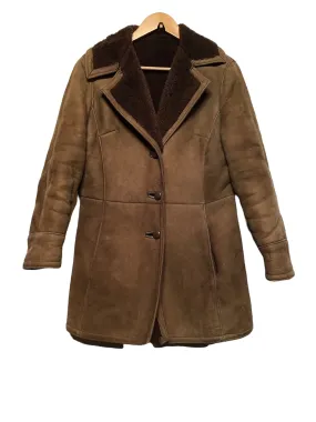 Mid Length Shearling Coat (Women's Size L)