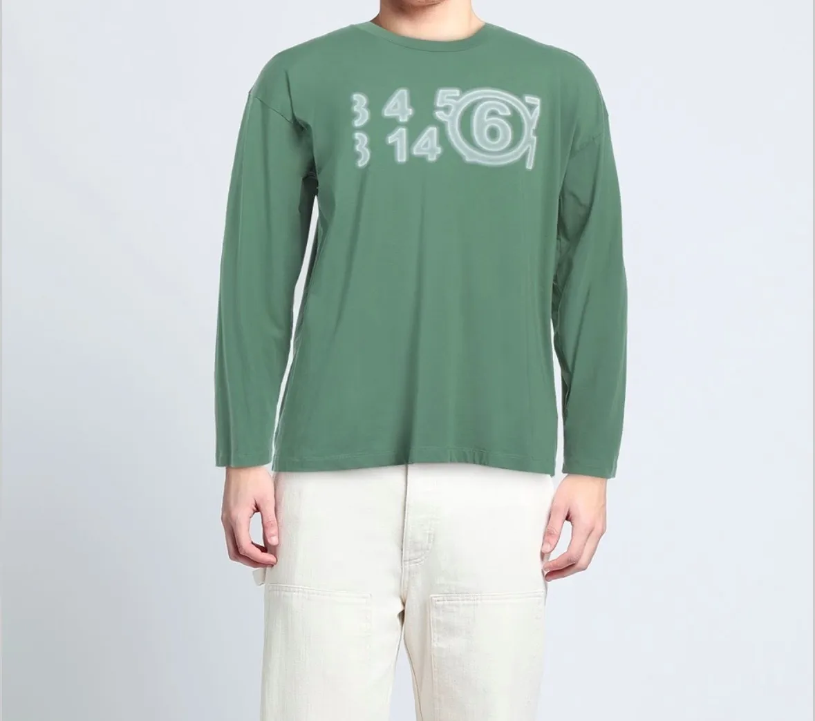 MM6 Maison Margiela  |Street Style U-Neck Long Sleeves Plain Cotton