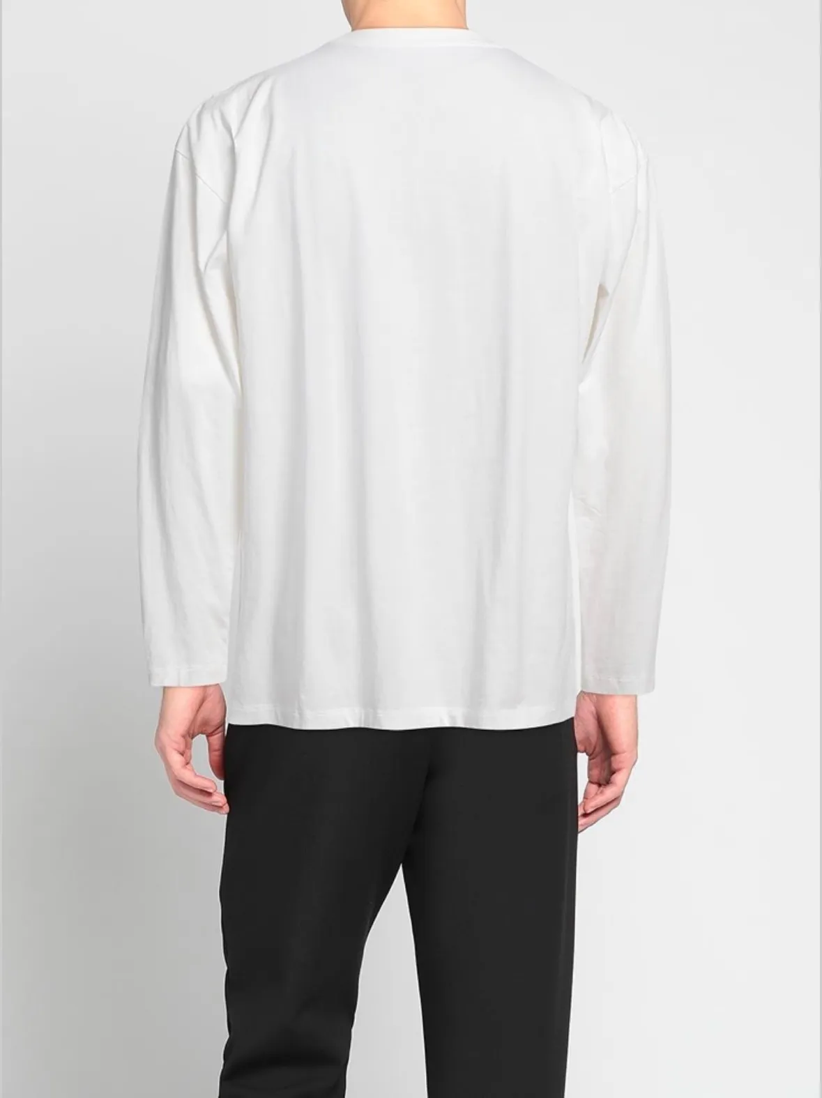 MM6 Maison Margiela  |Street Style U-Neck Long Sleeves Plain Cotton