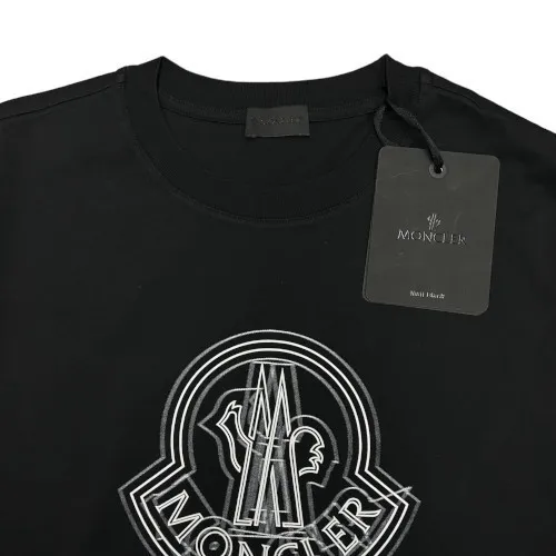 MONCLER  |Crew Neck Pullovers Street Style Cotton Short Sleeves Logo