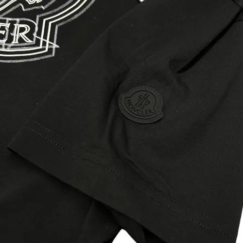 MONCLER  |Crew Neck Pullovers Street Style Cotton Short Sleeves Logo