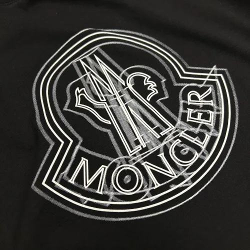 MONCLER  |Crew Neck Pullovers Street Style Cotton Short Sleeves Logo