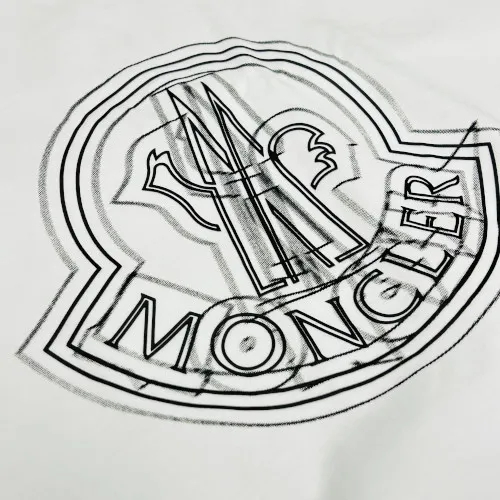 MONCLER  |Crew Neck Pullovers Street Style Cotton Short Sleeves Logo