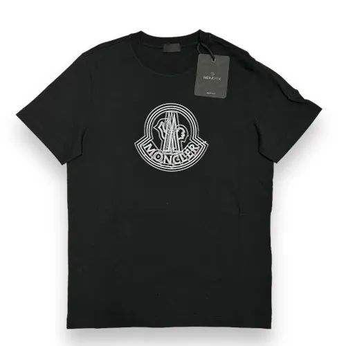 MONCLER  |Crew Neck Pullovers Street Style Cotton Short Sleeves Logo