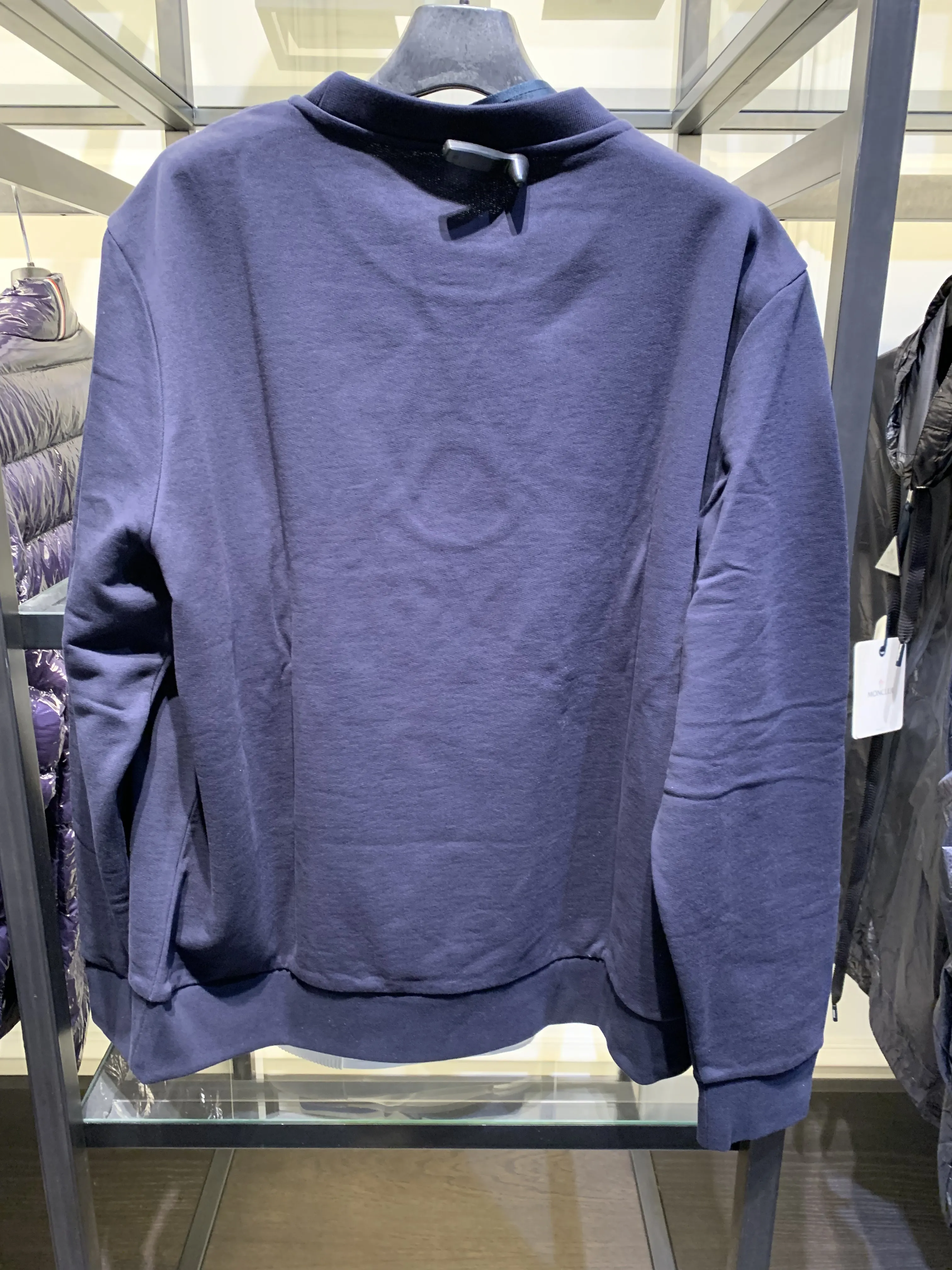 MONCLER  |Crew Neck Pullovers Unisex U-Neck Long Sleeves Plain Cotton