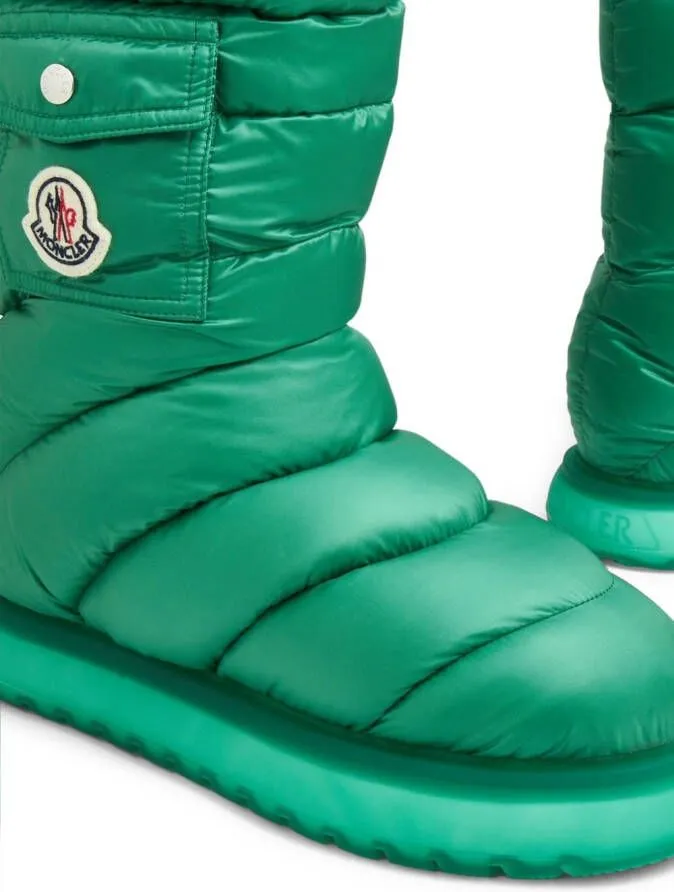 Moncler Gaia padded snow boots Green