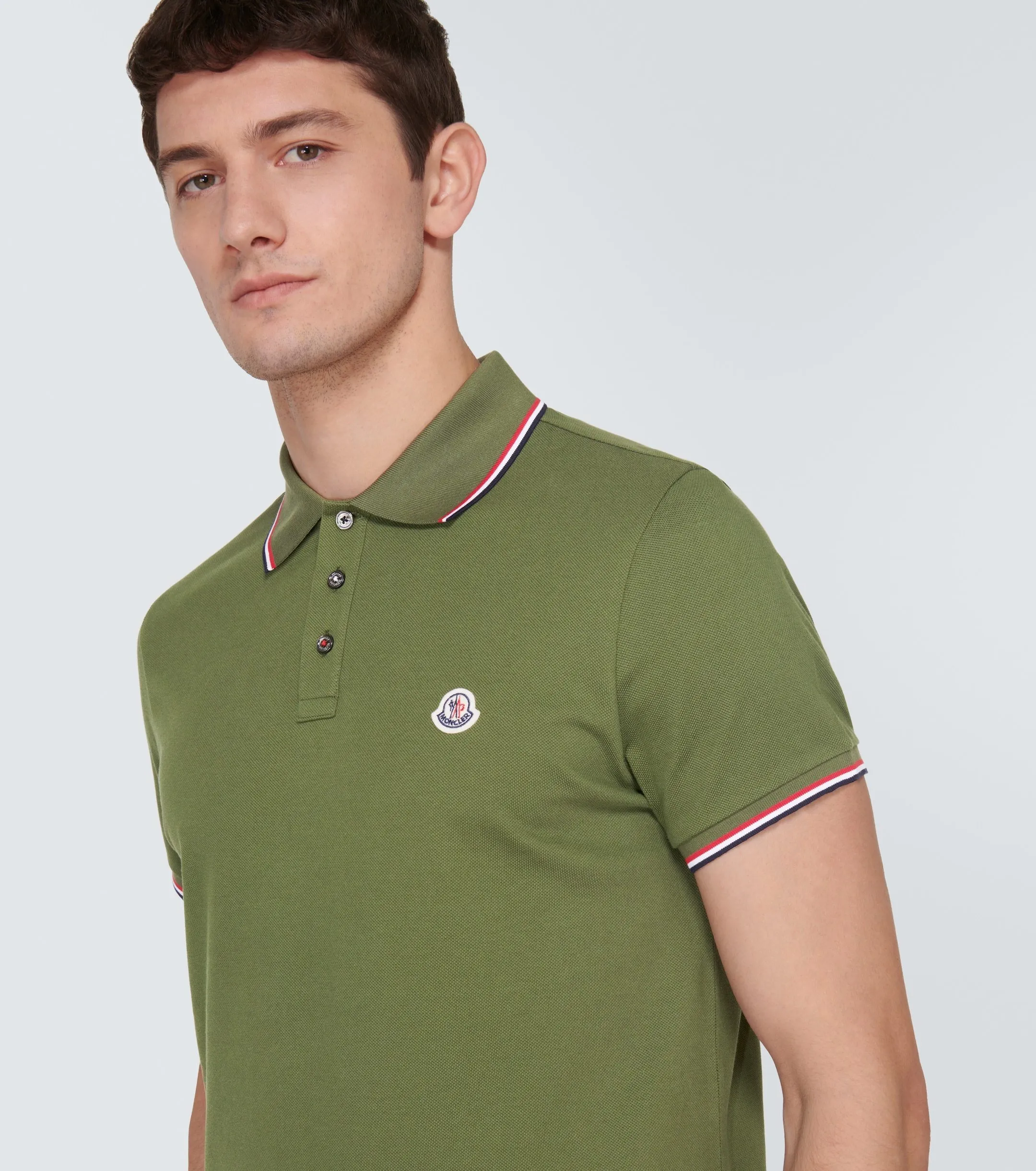 MONCLER  |Pullovers Stripes Street Style Plain Cotton Short Sleeves