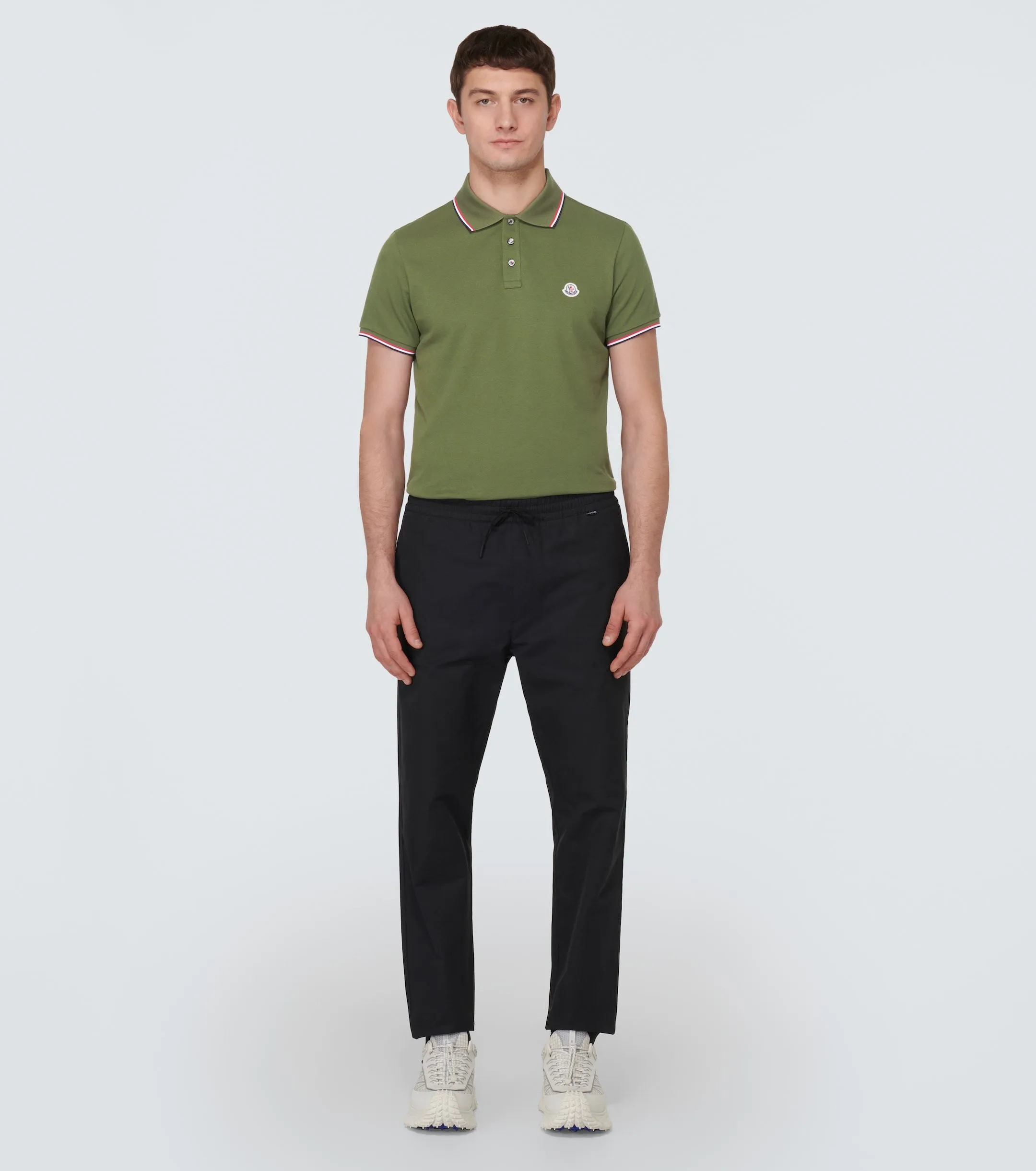 MONCLER  |Pullovers Stripes Street Style Plain Cotton Short Sleeves