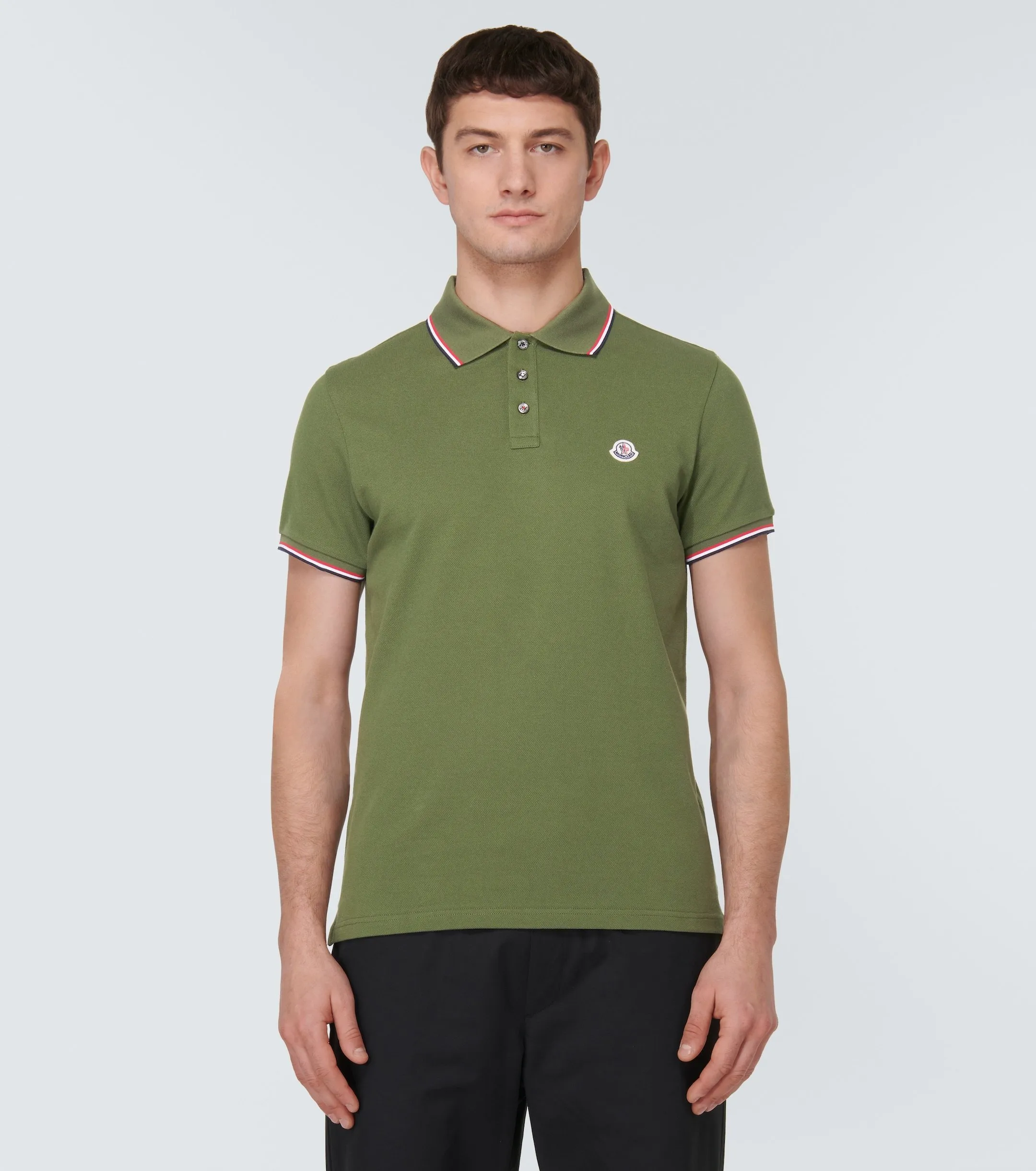 MONCLER  |Pullovers Stripes Street Style Plain Cotton Short Sleeves