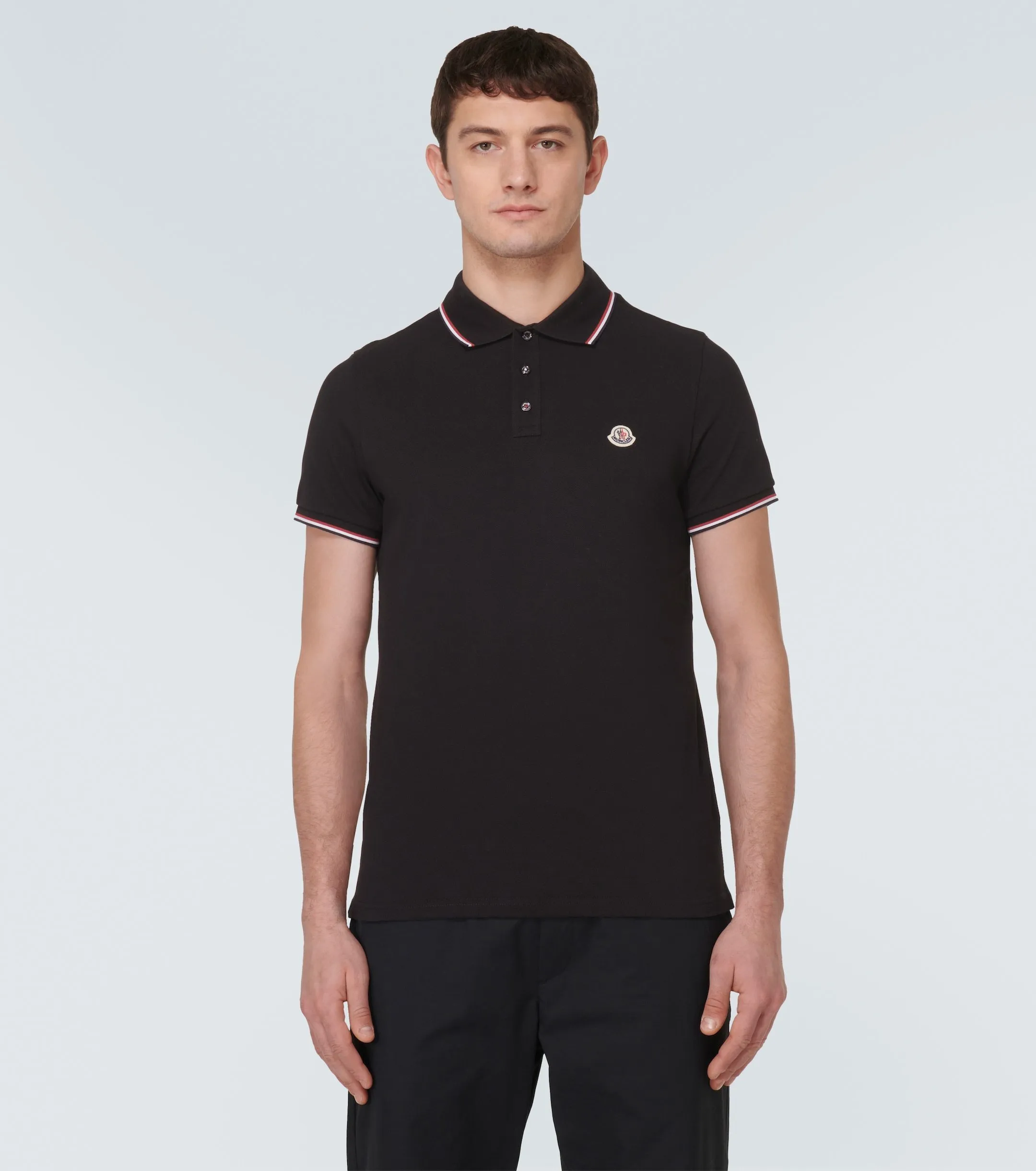 MONCLER  |Pullovers Stripes Street Style Plain Cotton Short Sleeves