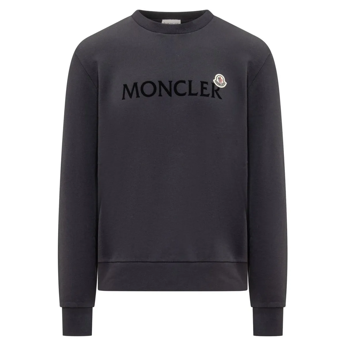 MONCLER  |Street Style Long Sleeves Plain Cotton Logo