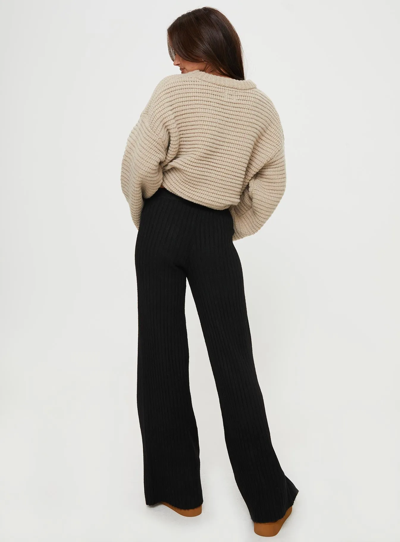 Montana Knit Pants Black