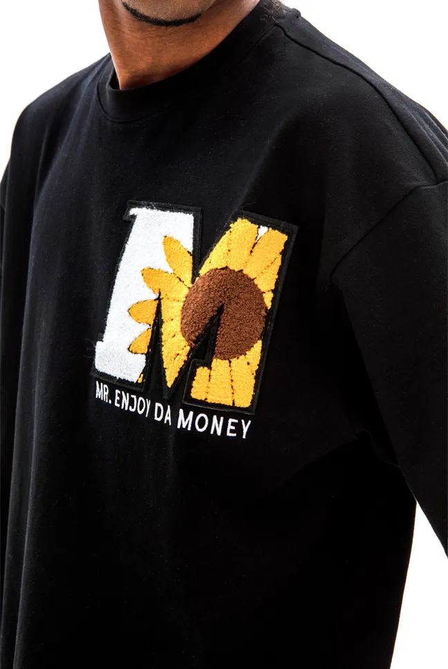 MR. ENJOY DA MONEY  |Crew Neck Flower Patterns Unisex Sweat Blended Fabrics