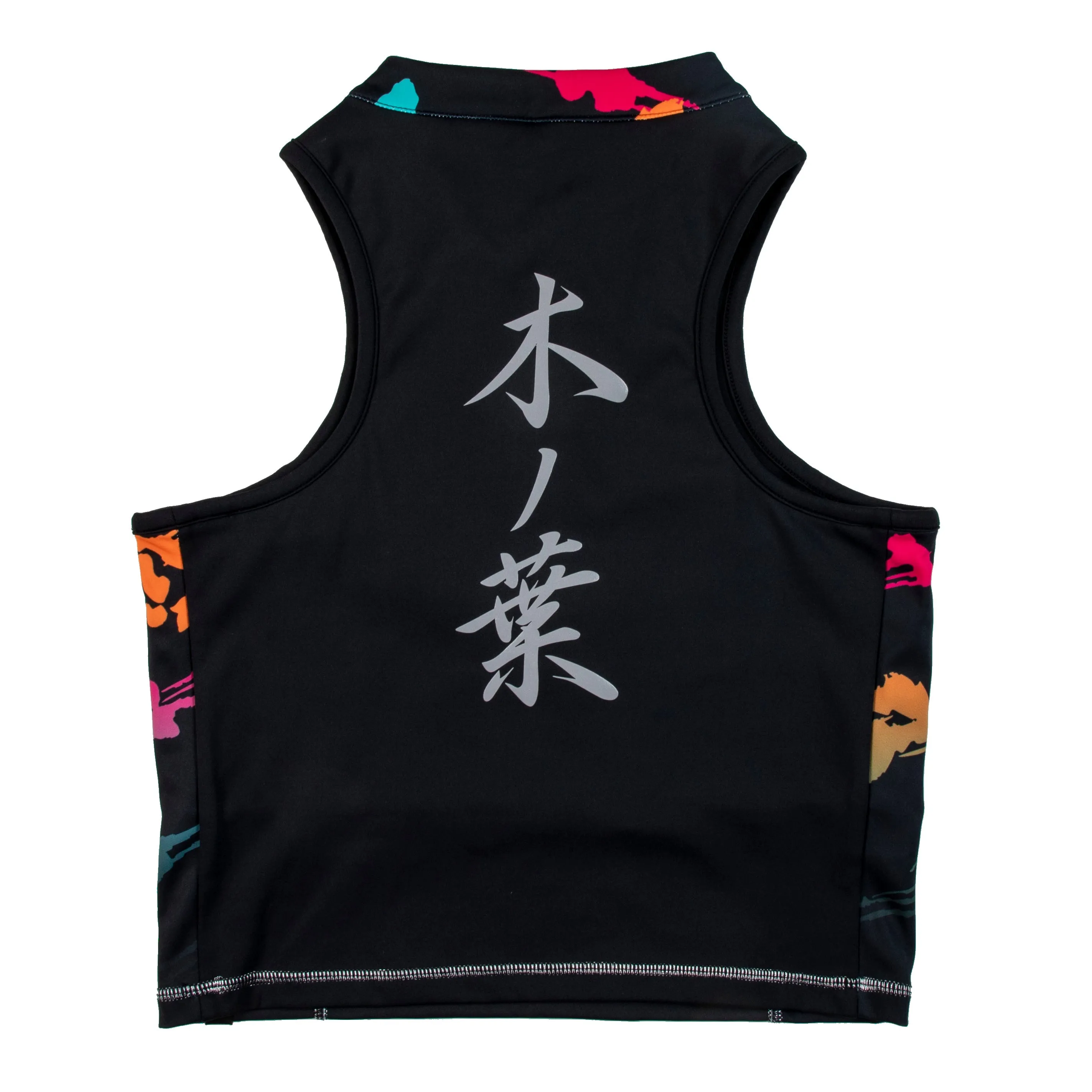 Naruto Half-zip Multicolor Cropped Tank