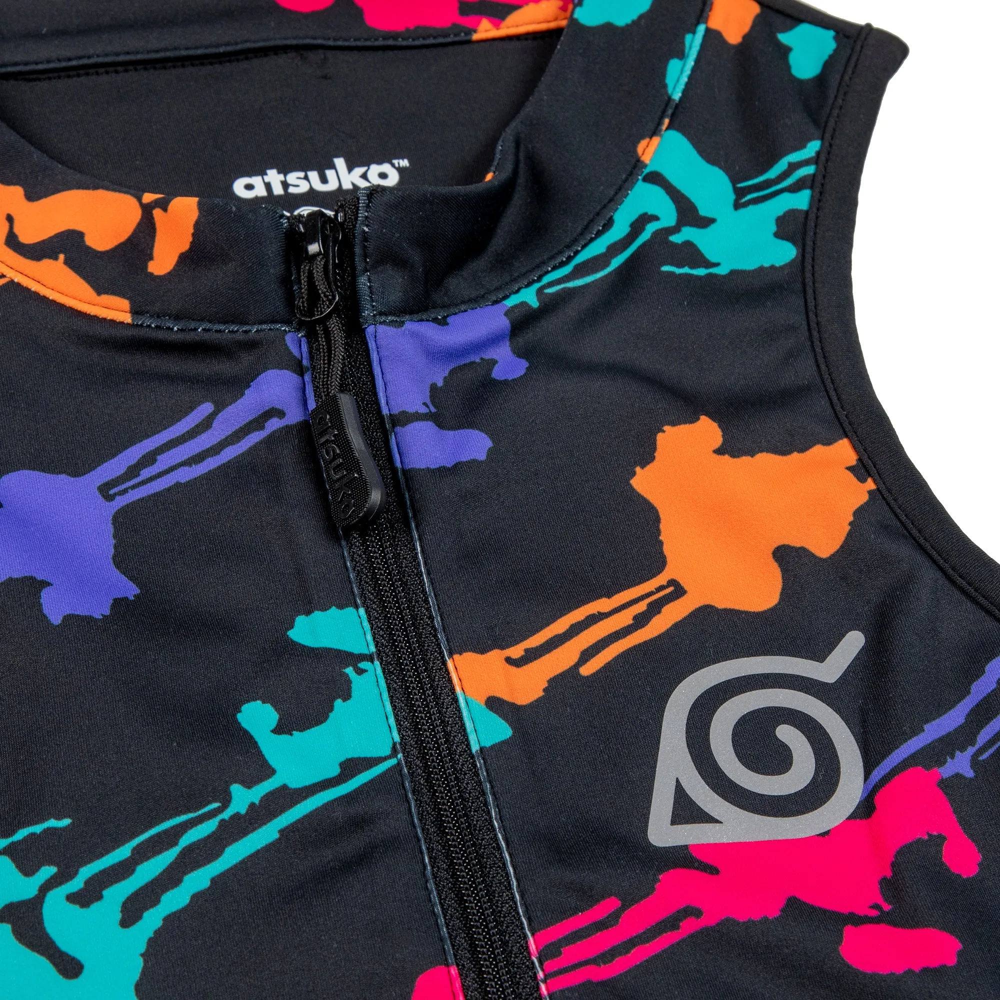 Naruto Half-zip Multicolor Cropped Tank