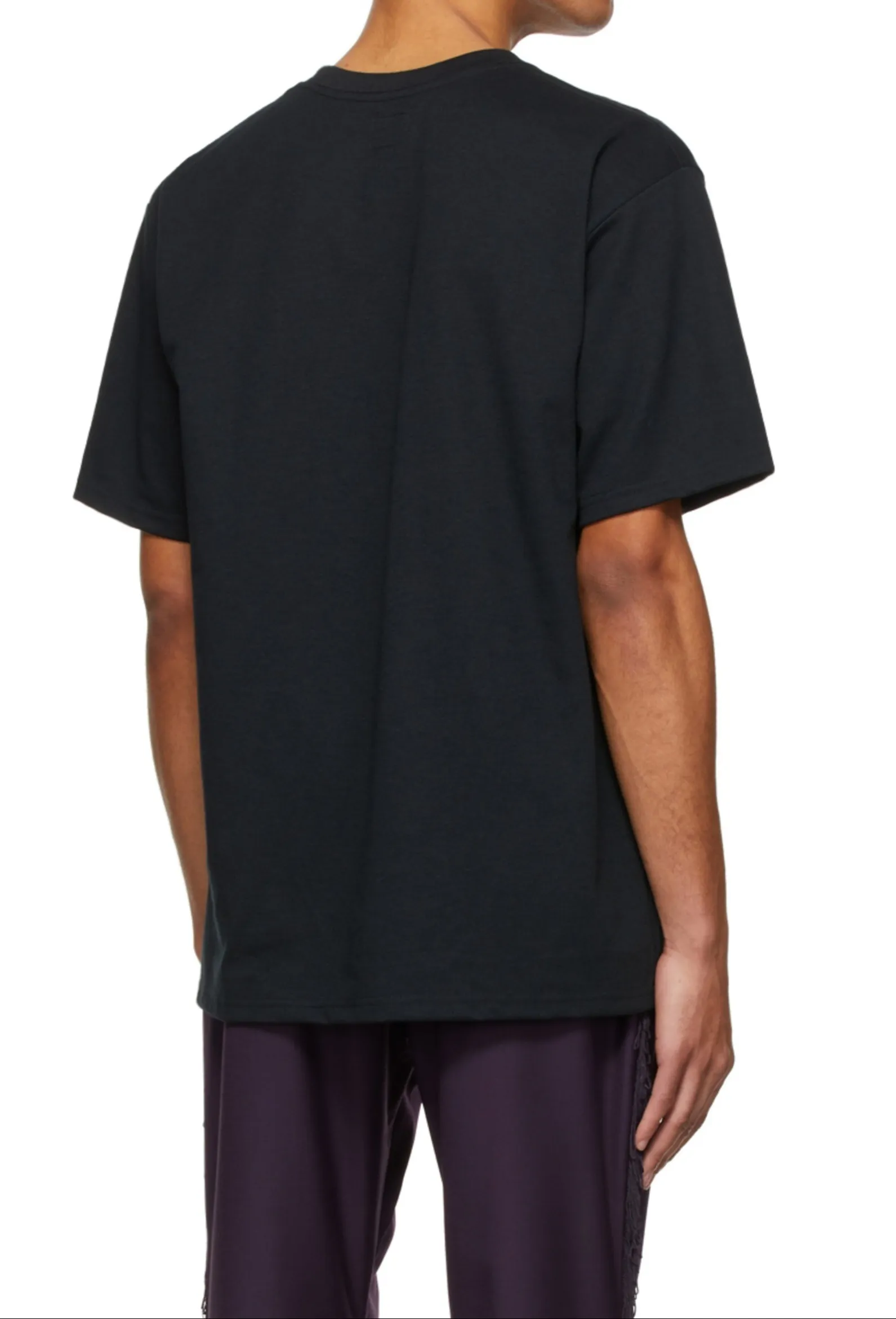 Needles  |Crew Neck Pullovers Street Style Plain Cotton Short Sleeves