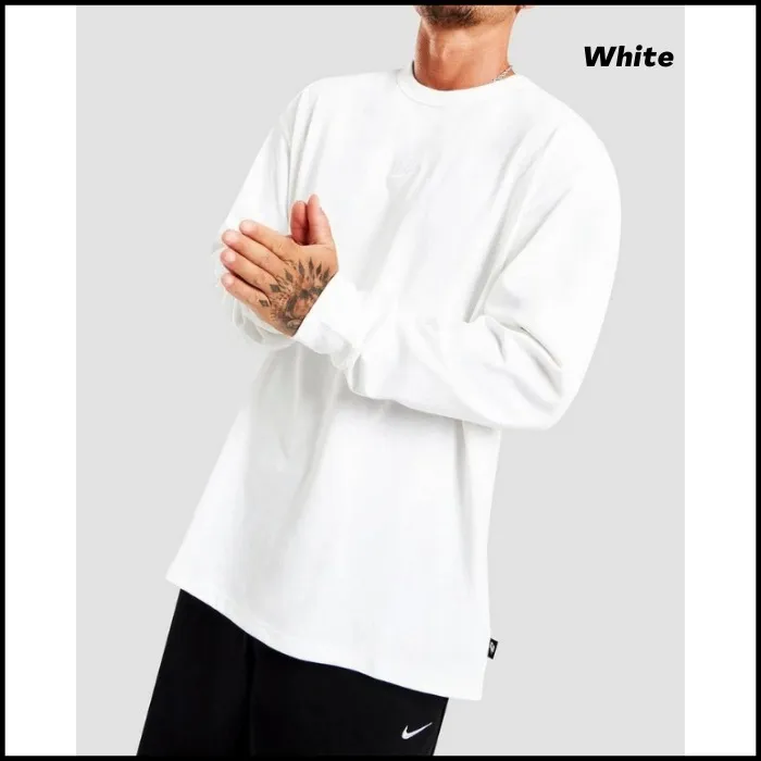 Nike  |Crew Neck Street Style Long Sleeves Plain Cotton