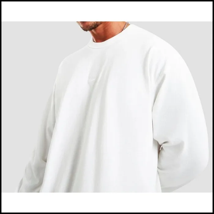 Nike  |Crew Neck Street Style Long Sleeves Plain Cotton