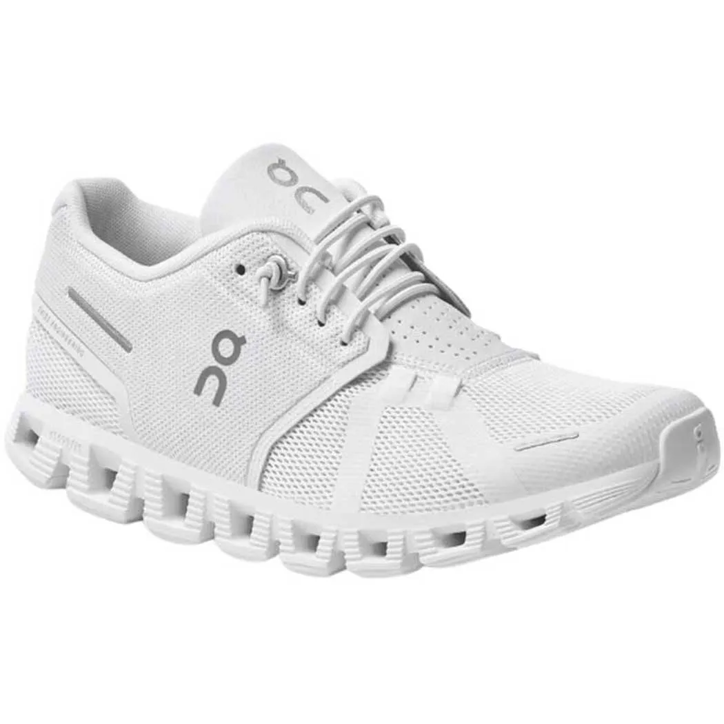 On Running Cloud 5 Running Shoes All White (Women's)