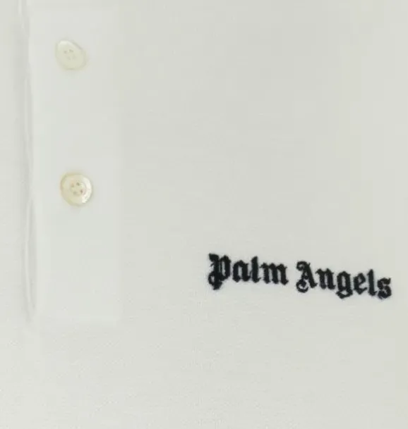 Palm Angels  |Pullovers Street Style Plain Cotton Short Sleeves Logo Polos