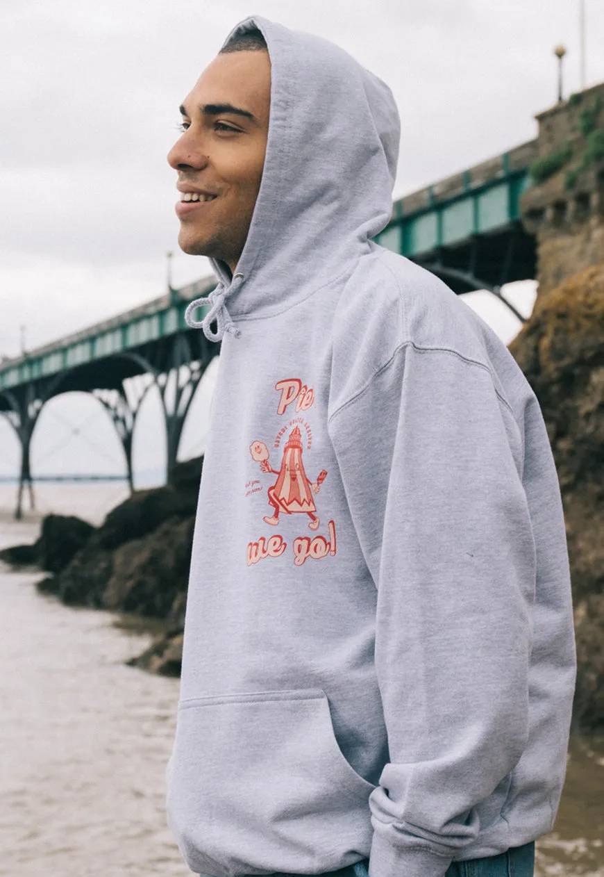 Pier We Go Men's Slogan Hoodie With Funfair Graphic