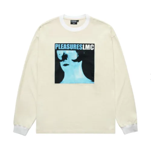 PLEASURES  |Unisex Street Style Collaboration Long Sleeves