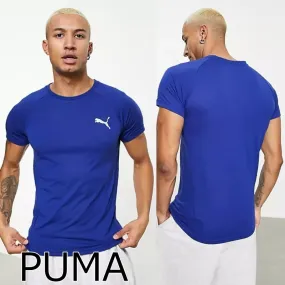 PUMA  |Crew Neck Pullovers Street Style Plain Cotton Short Sleeves